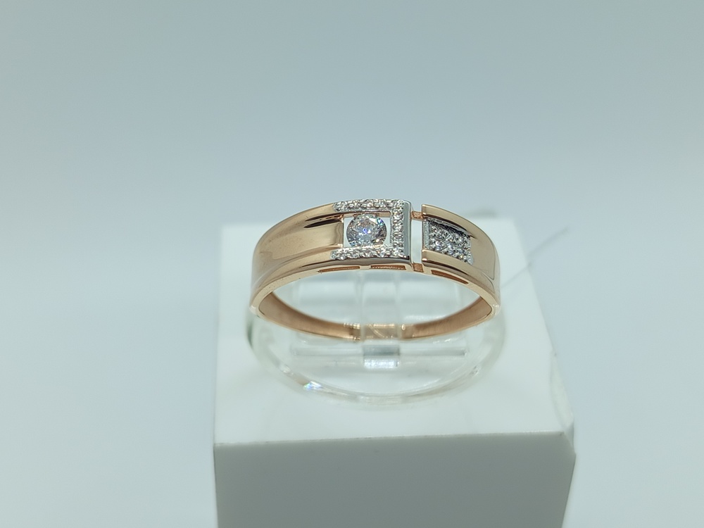 КОЛЬЦО С КАМНЯМИ (Au 585)