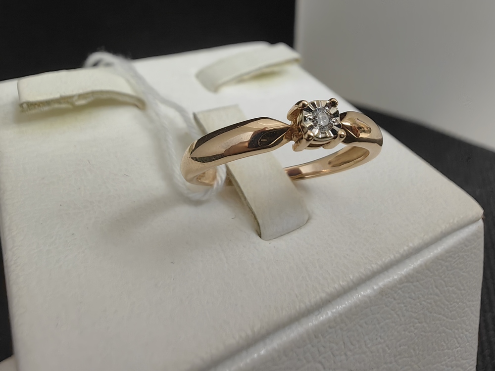 КОЛЬЦО БРИЛЛИАНТ Au 585