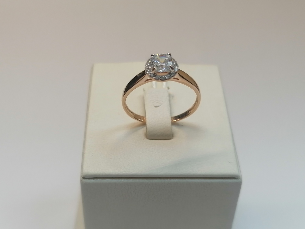 КОЛКМИ585 КОЛЬЦО С КАМНЯМИ (Au 585)