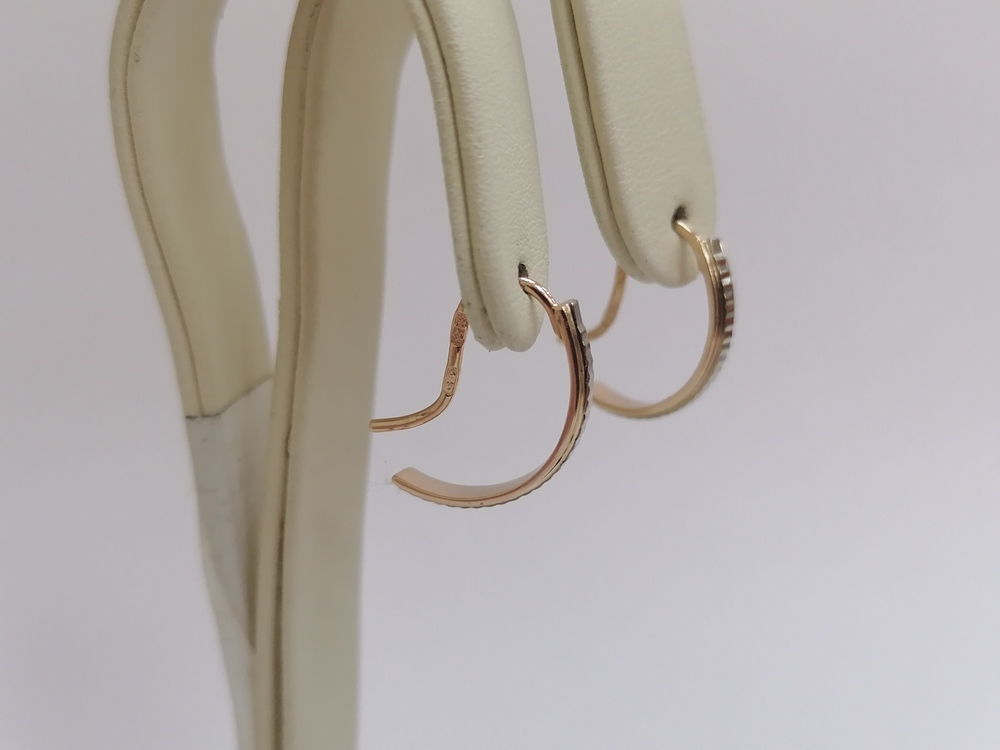 СБКМ583 СЕРЬГИ БЕЗ КАМНЯ (Au 583)