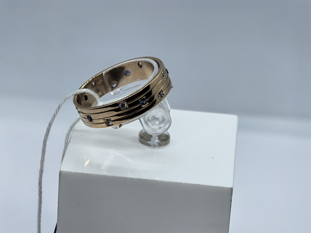 ОБРУЧАЛЬНОЕ КОЛЬЦО БРИЛЛИАНТ Au 585