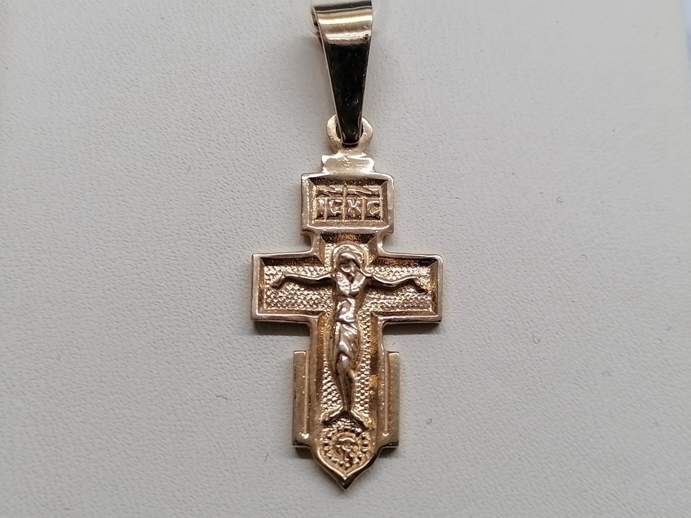1896 ПОДВЕСКА КРЕСТ без камня (Au 585)