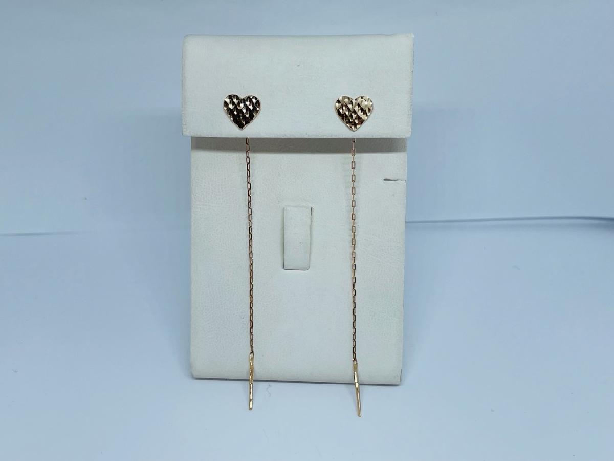 51-123-02184-1 СЕРЬГИ ПРОДЕВКИ без камня (Au 585)