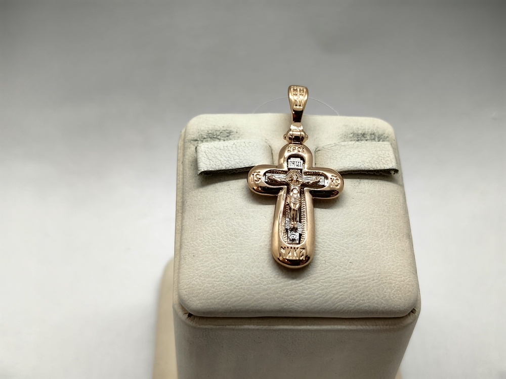 ПОДВЕСКА КРЕСТ без камня (Au 585)