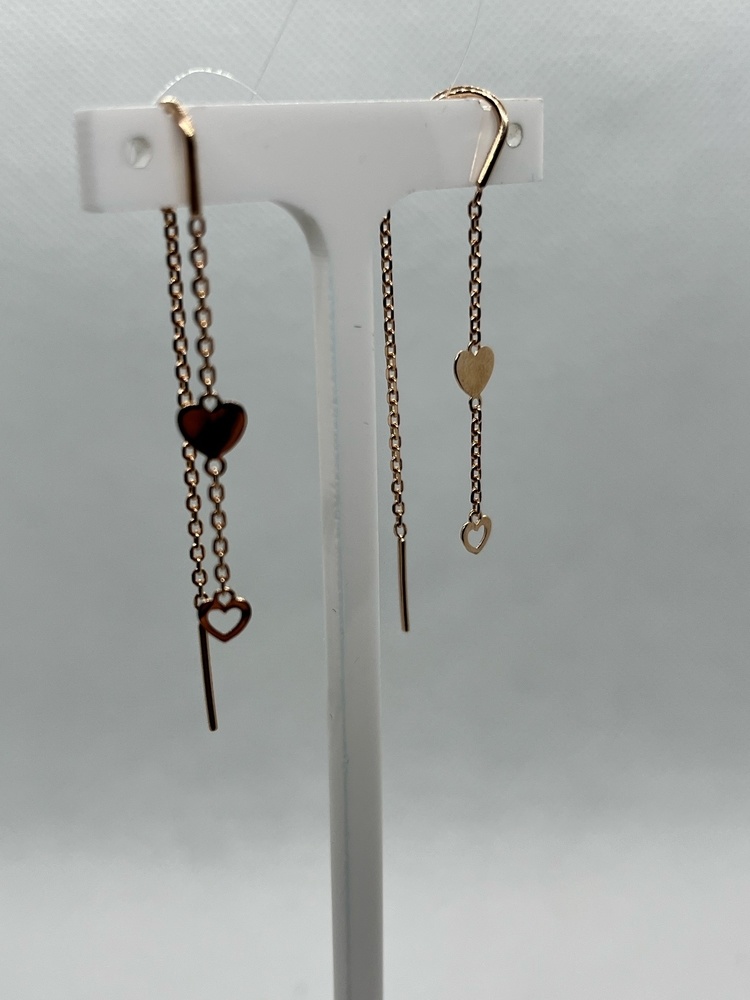 СЕРЬГИ ПРОДЕВКИ без камня (Au 585)