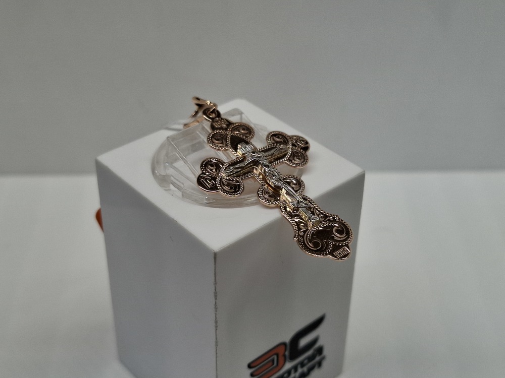 ПОДВЕСКА КРЕСТ БЕЗ КАМНЯ (Au 585)