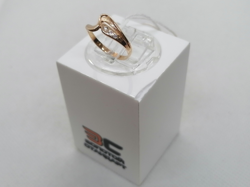 КОЛЬЦО С КАМНЯМИ (Au 585)