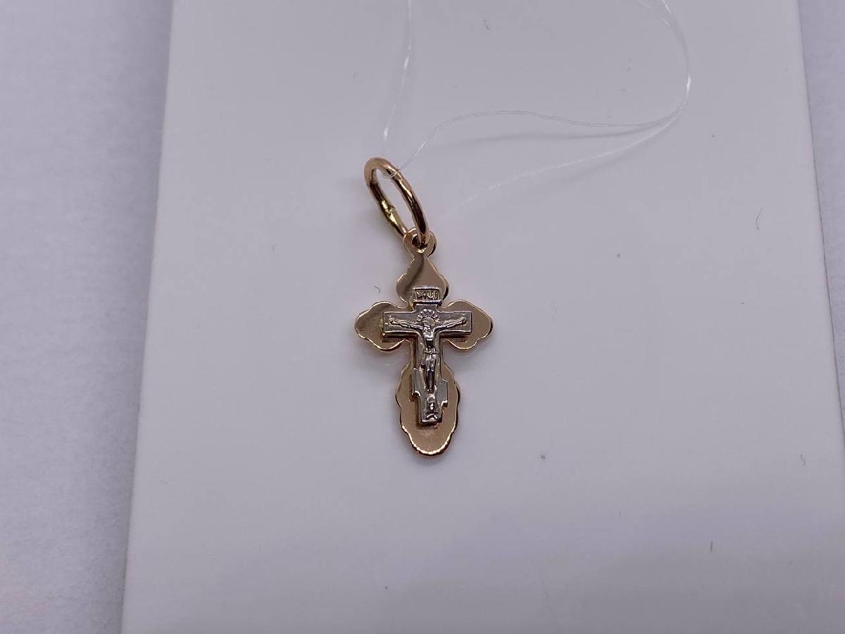 ПОДВЕСКА КРЕСТ без камня (Au 585)