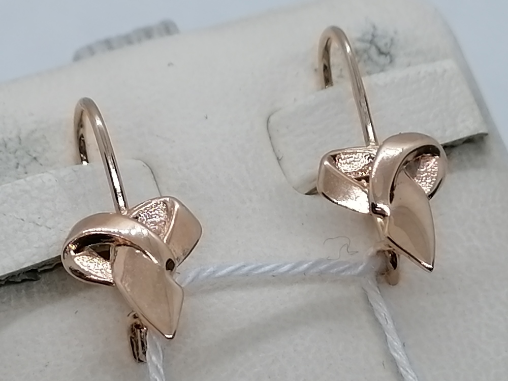 СЕРЬГИ БЕЗ КАМНЯ (Au 585)