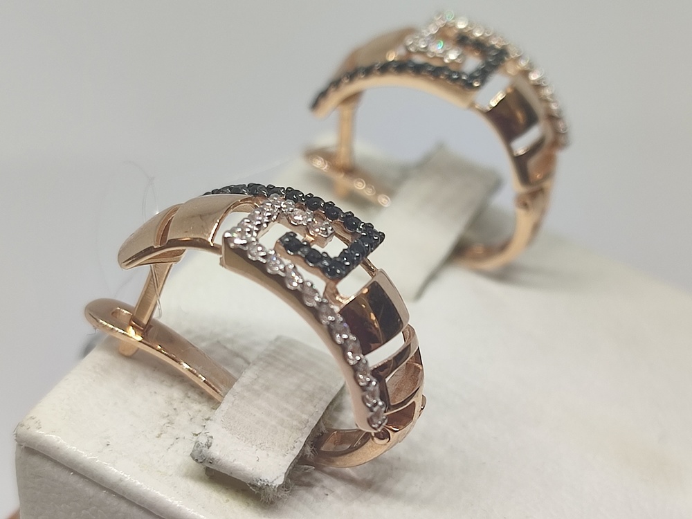 СЕРЬГИ С КАМНЯМИ (Au 585)