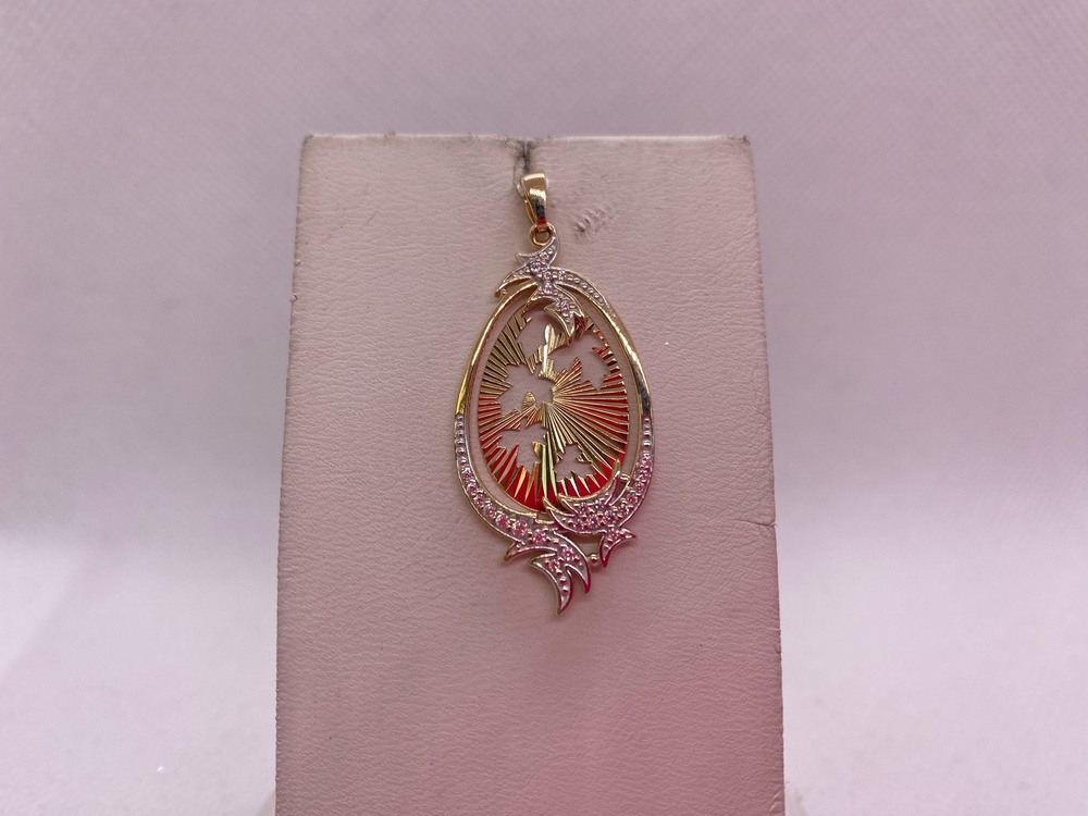 ПОДКМИ585 ПОДВЕСКА С КАМНЯМИ (Au 585)