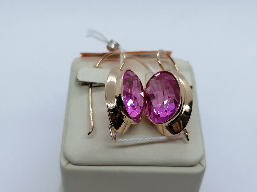 СЕРЬГИ С КАМНЕМ (Au 583)