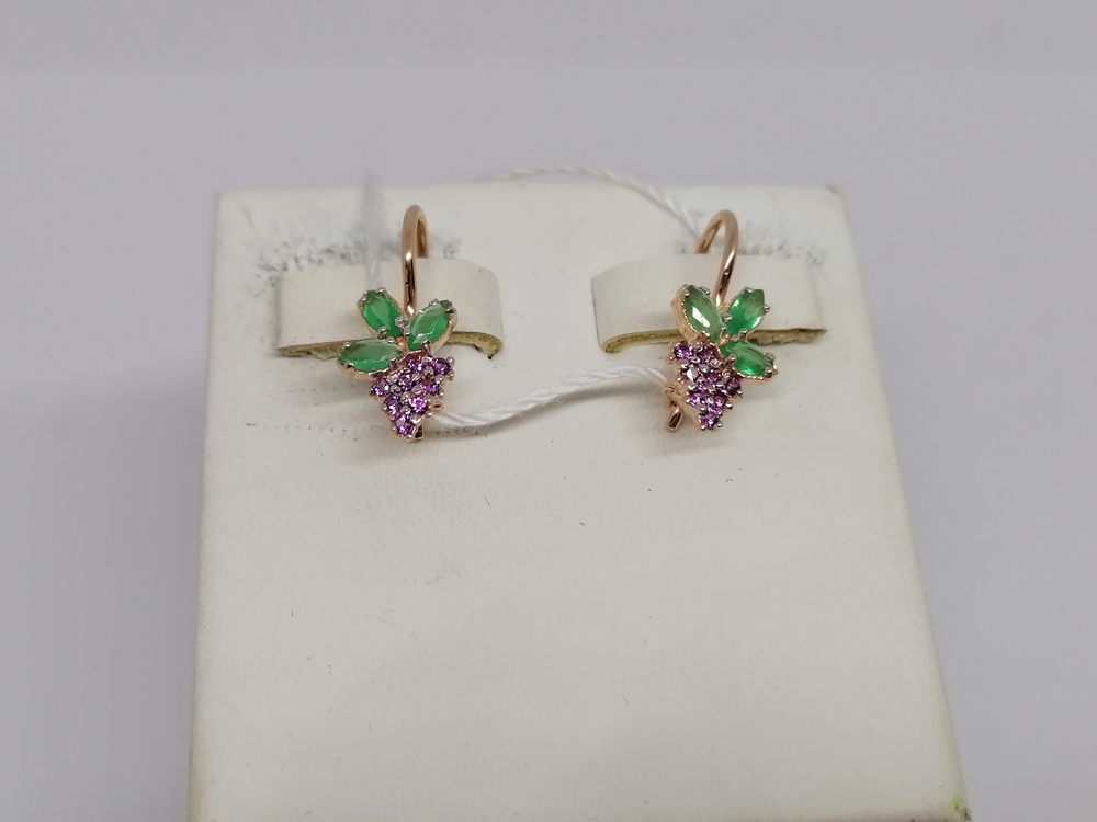 СЕРЬГИ С КАМНЯМИ (Au 585)