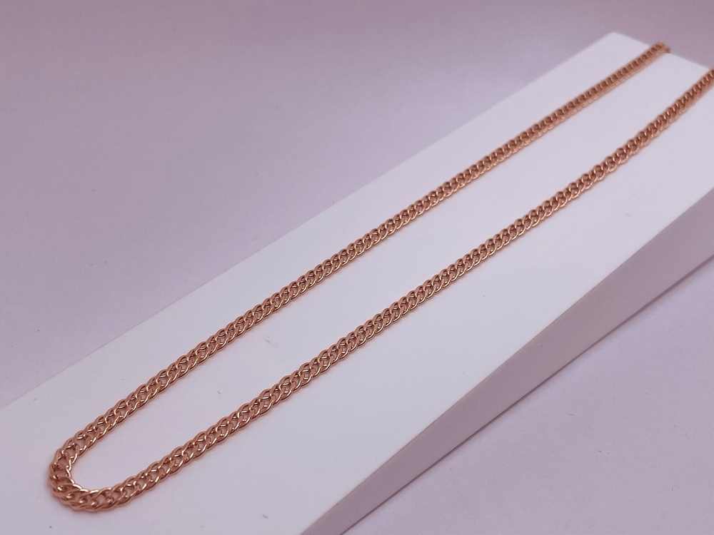 ЦЕПЬ ПУСТОТЕЛАЯ Ромб двойной (Au 585)