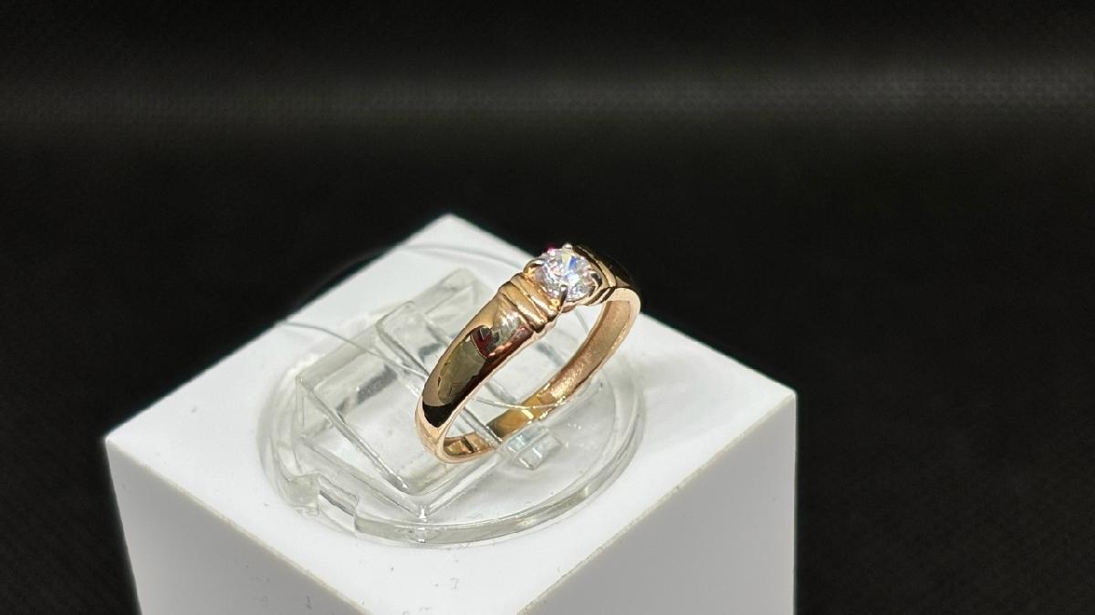 КОЛЬЦО С КАМНЕМ (Au 585)