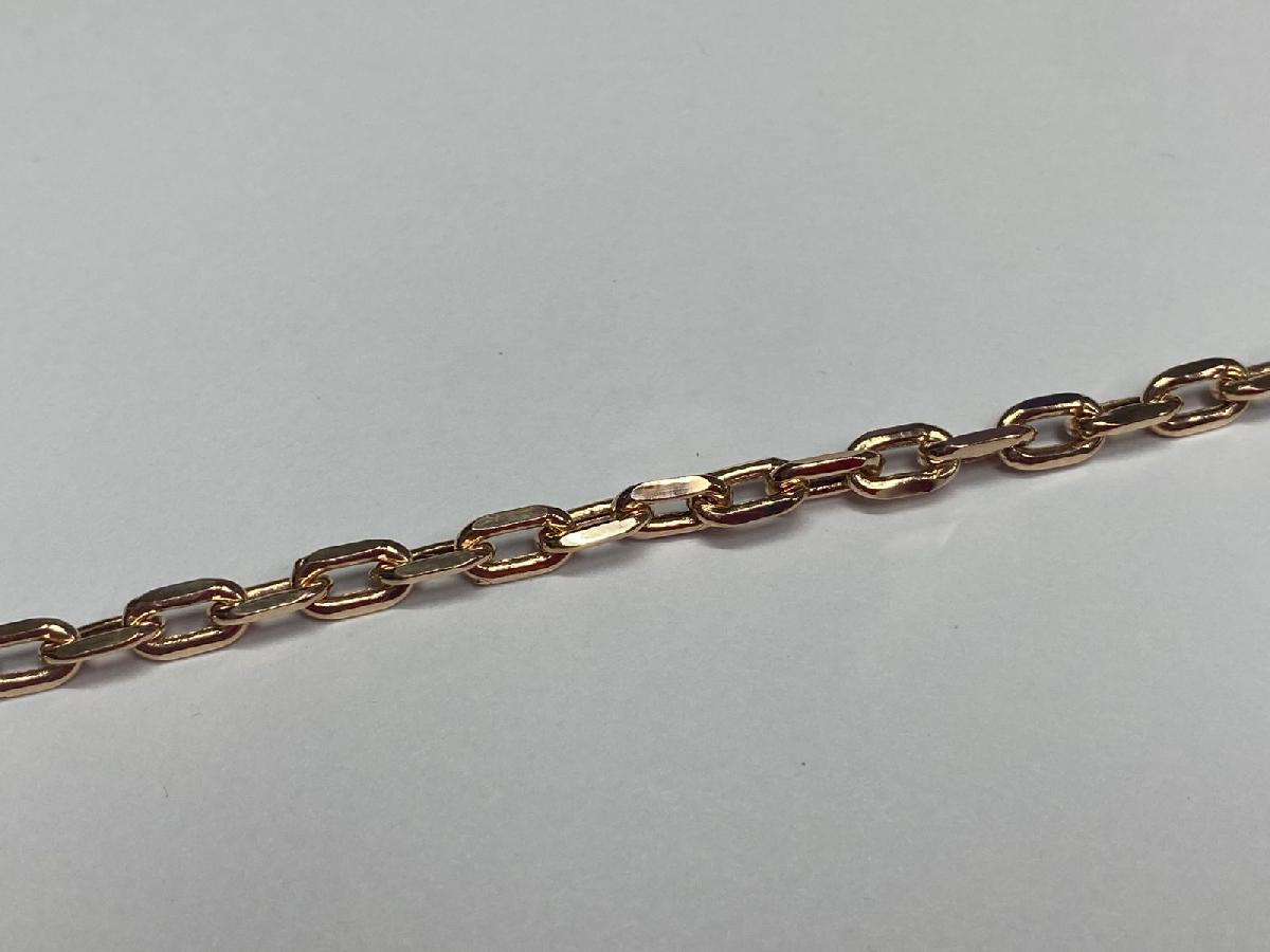 БРАСЛЕТ ПУСТОТЕЛЫЙ Якорное (Au 585)