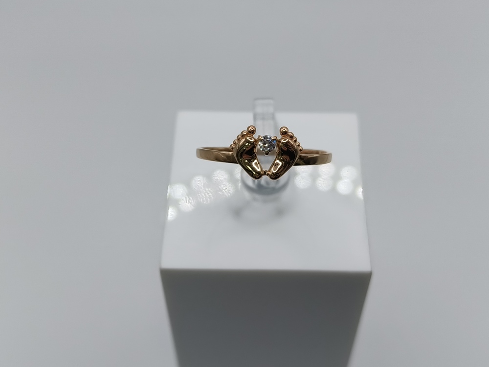 КОЛКМ585 КОЛЬЦО С КАМНЕМ (Au 585)