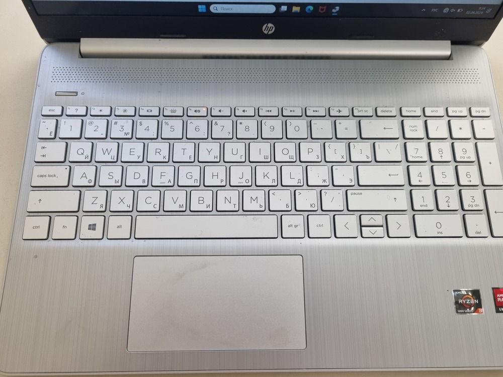 Ноутбук HP; Ryzen 3-5300U, Radeon Graphics, 8 Гб, 512 GB, Нет