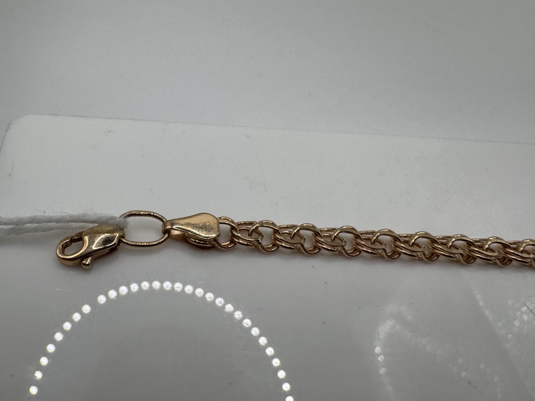 Арабский Бисмарк Б060 БРАСЛЕТ ПУСТОТЕЛЫЙ Бисмарк (Au 585)