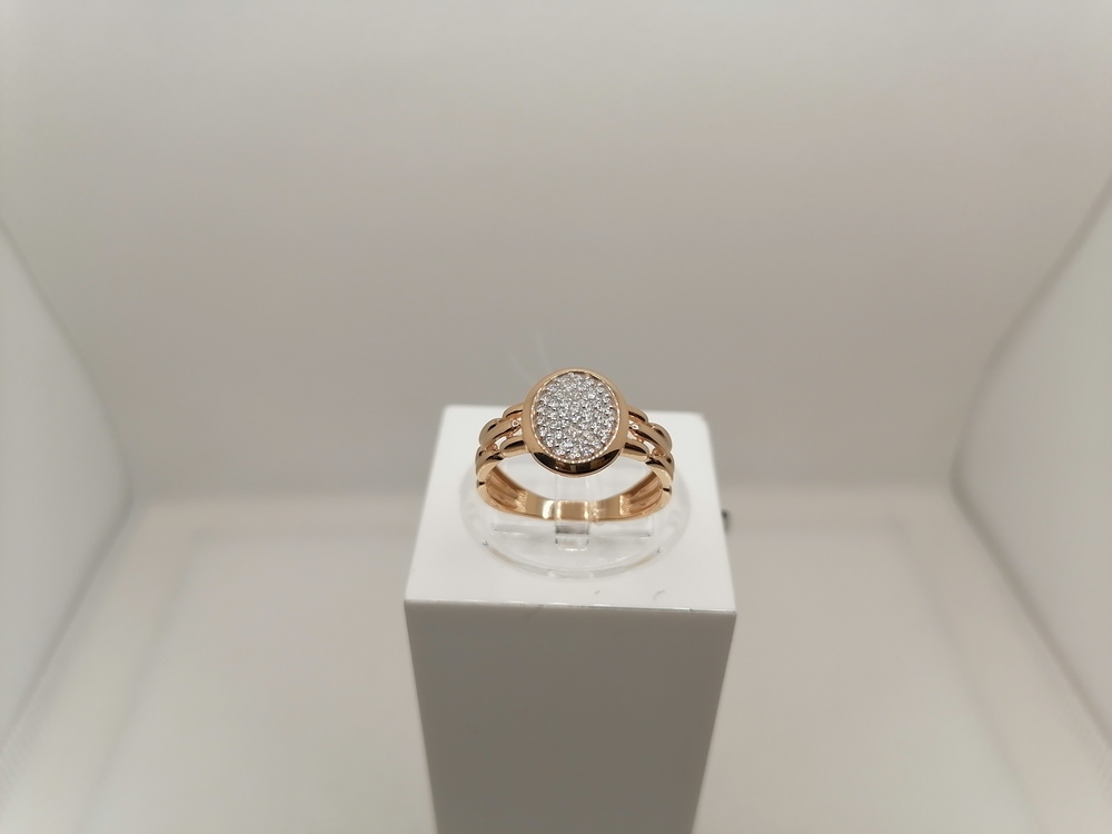 КОЛЬЦО С КАМНЯМИ (Au 585)