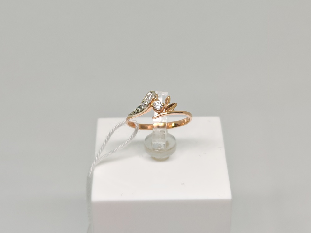 КОЛКМИ585 КОЛЬЦО С КАМНЯМИ (Au 585)