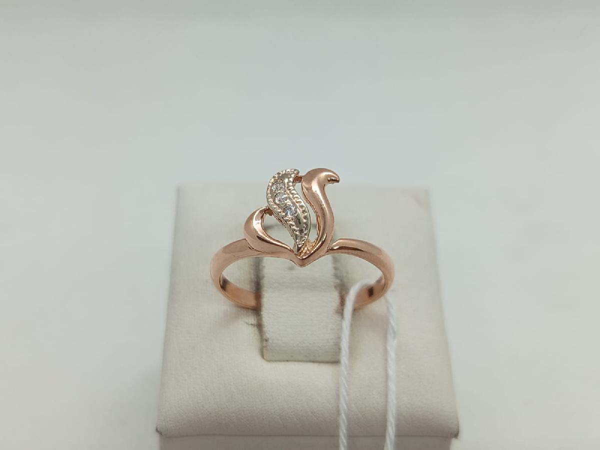 КОЛЬЦО С КАМНЯМИ (Au 585)