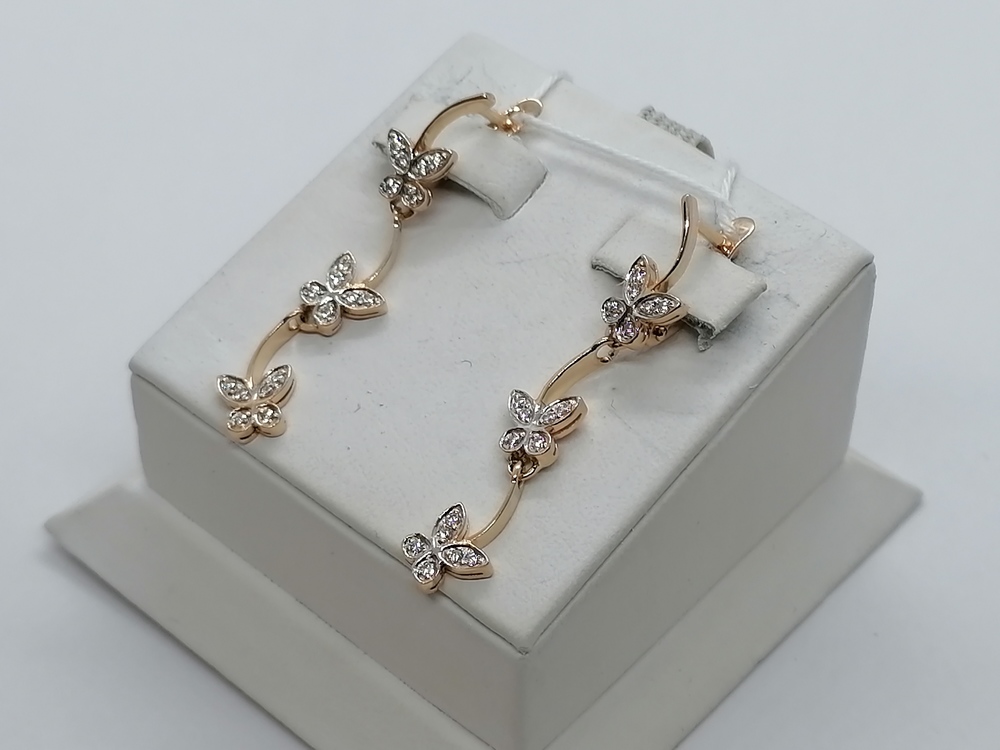 СЕРЬГИ С КАМНЯМИ (Au 585)