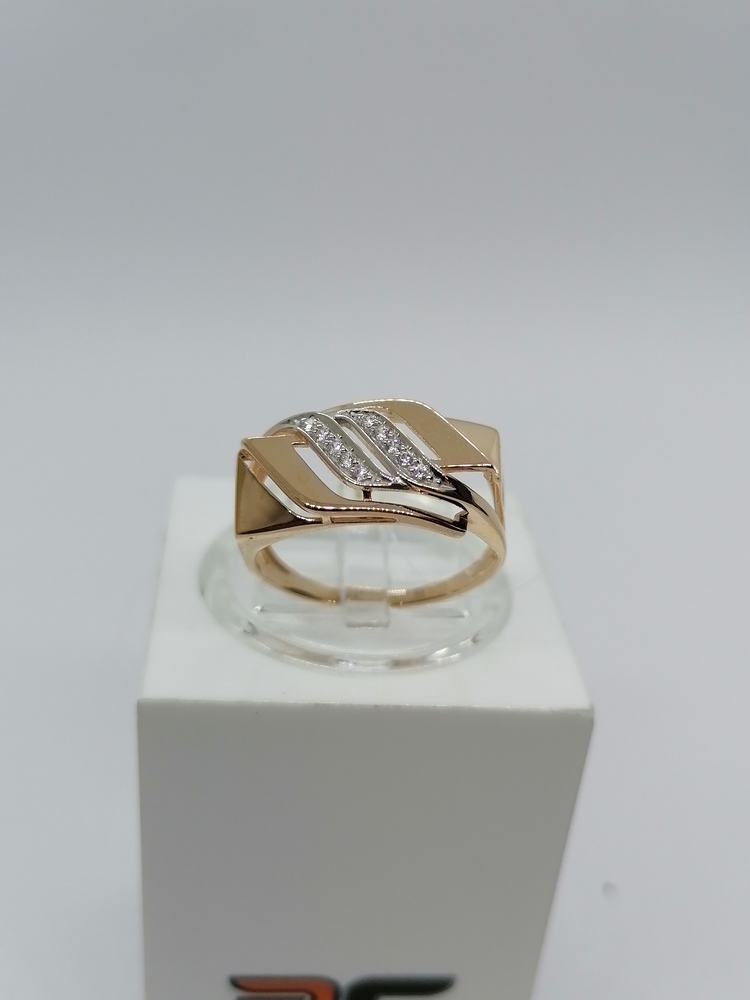 КОЛЬЦО С КАМНЯМИ (Au 585)