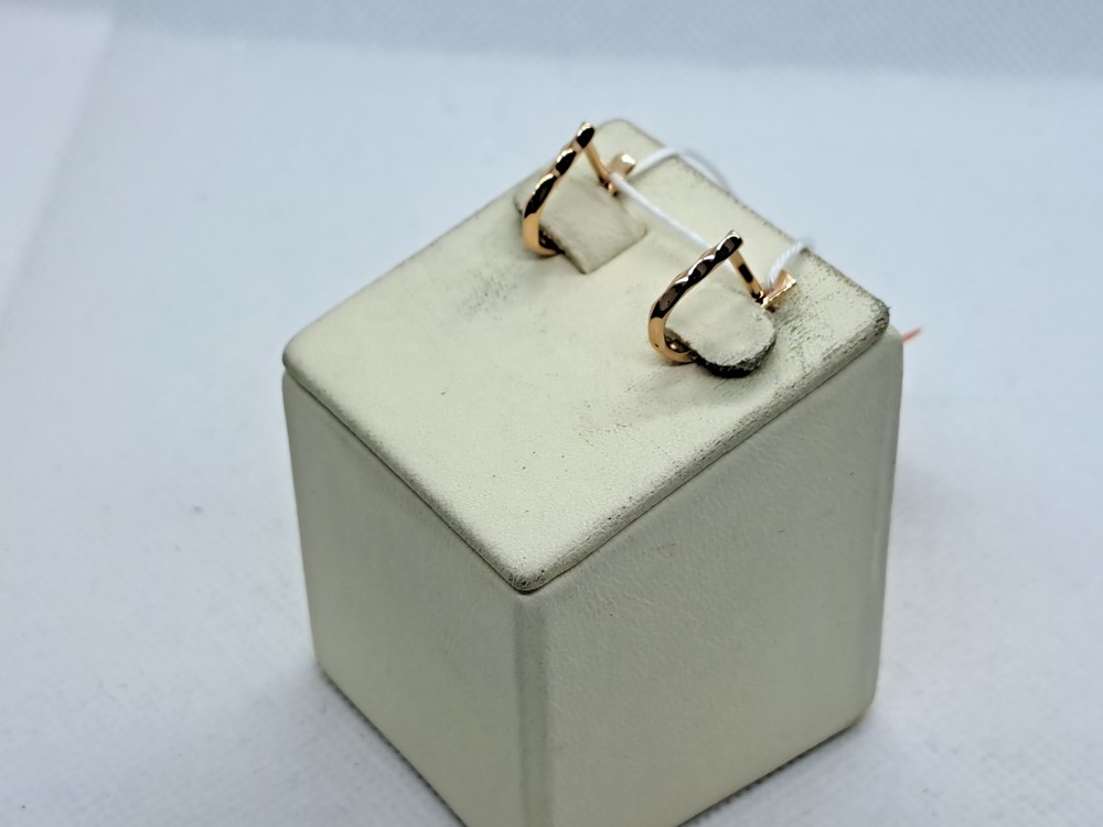 СБКМ585 СЕРЬГИ БЕЗ КАМНЯ (Au 585)