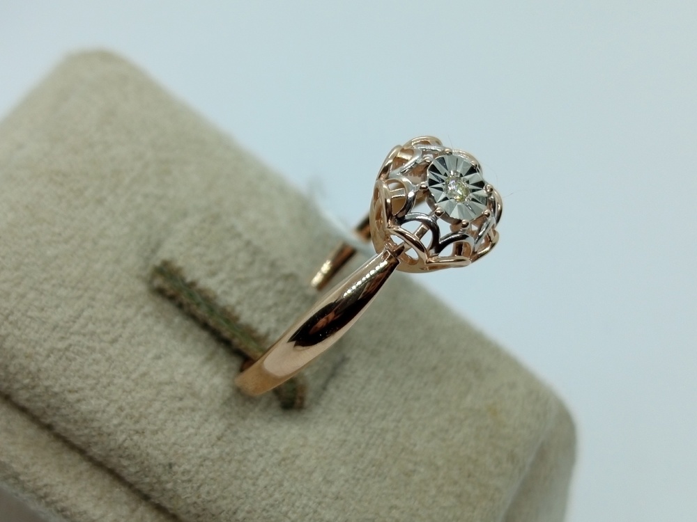 КОЛЬЦО БРИЛЛИАНТ Au 585