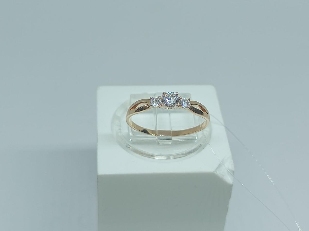 КОЛЬЦО С КАМНЯМИ (Au 585)