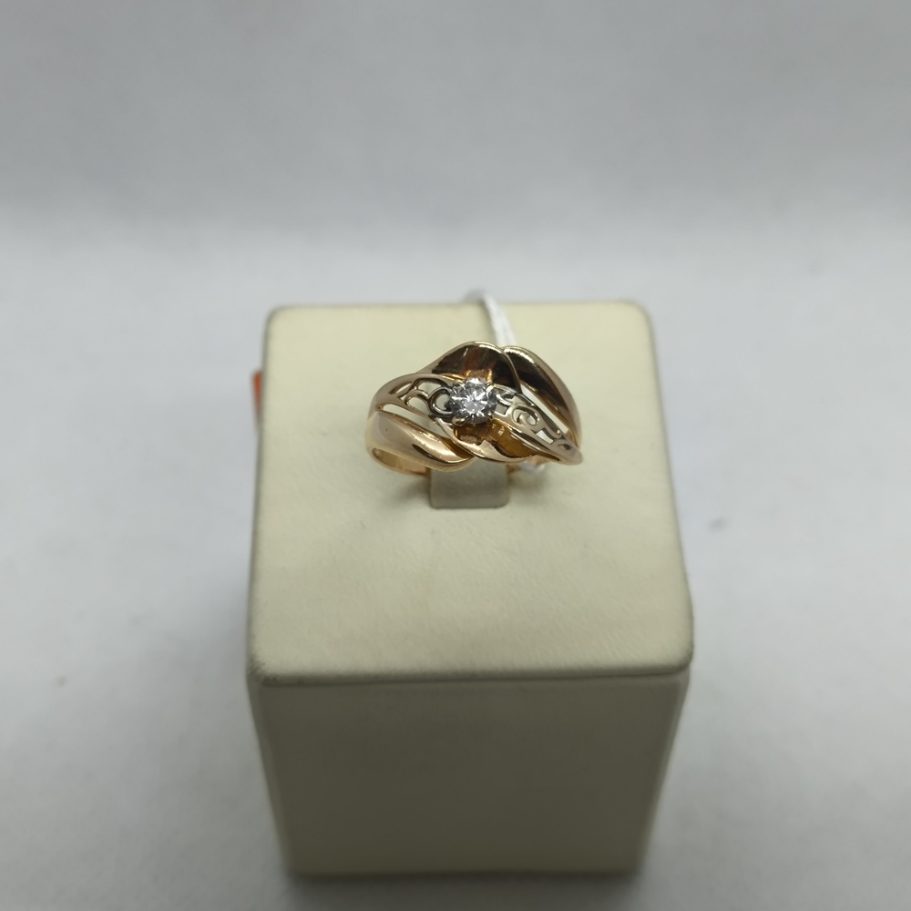 КОЛКМ585 КОЛЬЦО С КАМНЕМ (Au 585)