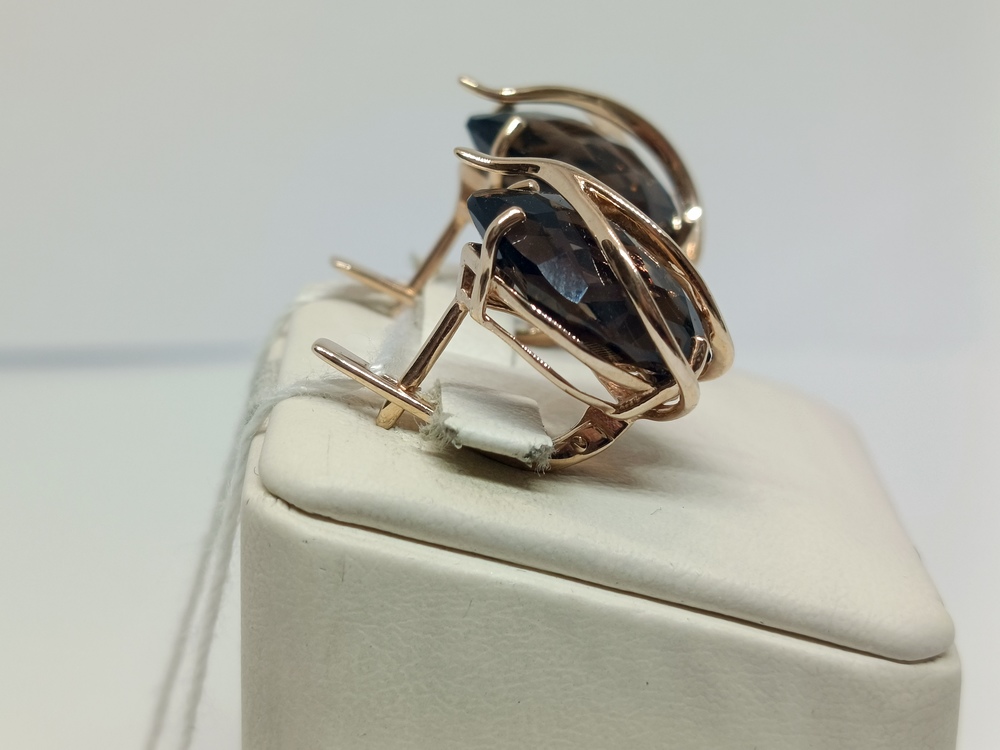 СЕРЬГИ С КАМНЕМ (Au 585)