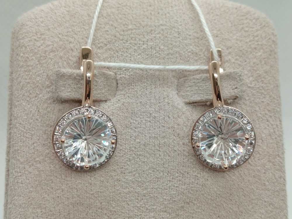 СКМИ585 СЕРЬГИ С КАМНЯМИ (Au 585)