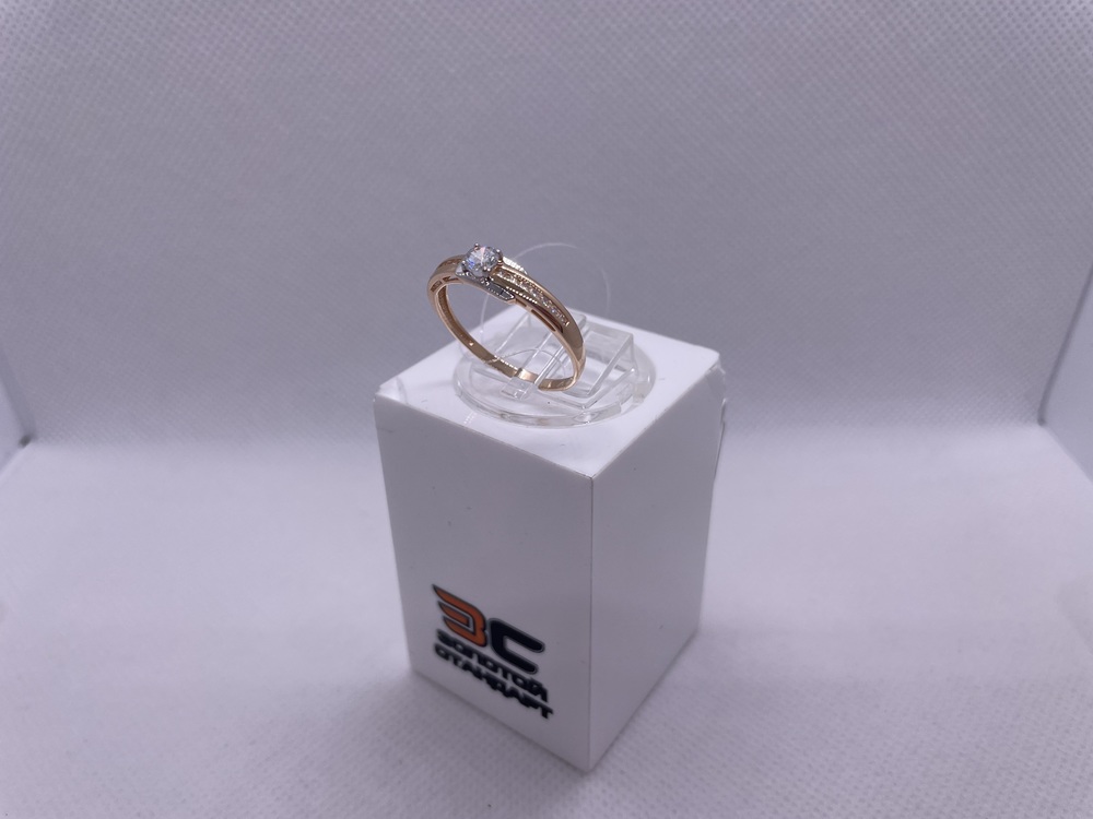 КОЛЬЦО С КАМНЯМИ (Au 585)