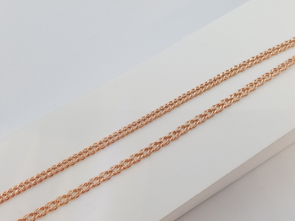 НЦ 12-076ПГ ЦЕПЬ ПУСТОТЕЛАЯ Ромб двойной (Au 585)