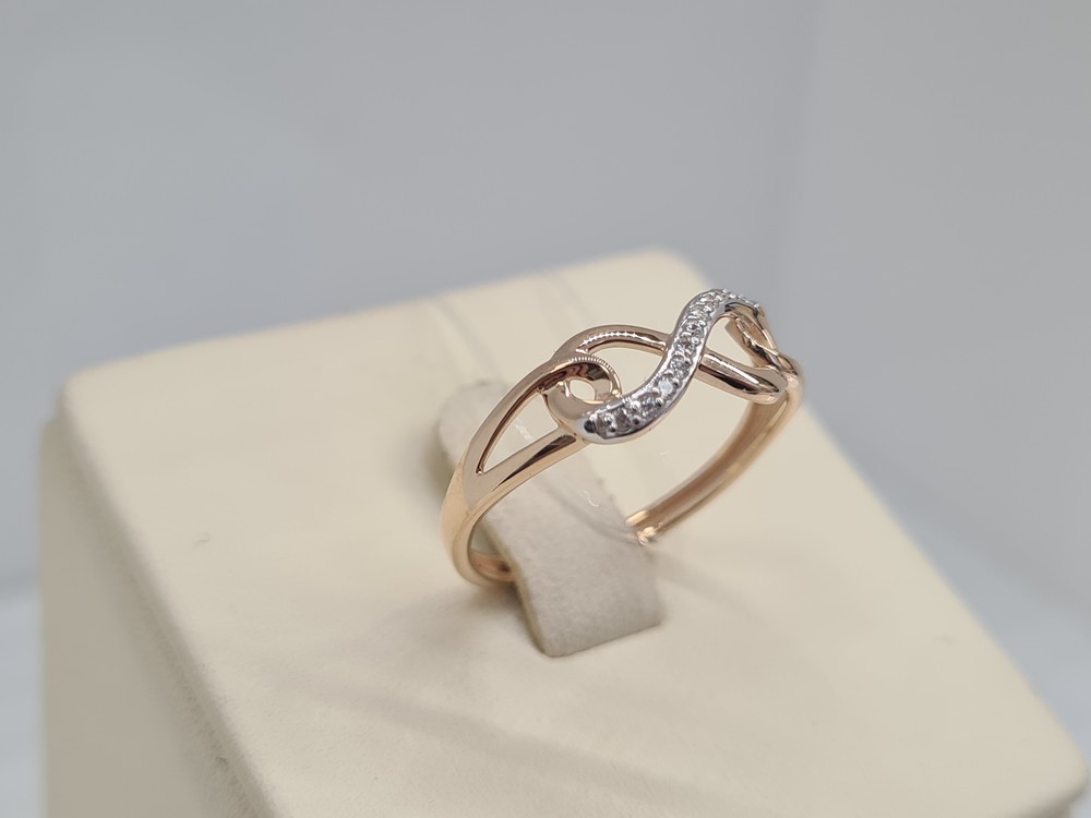 КОЛЬЦО С КАМНЯМИ (Au 585)