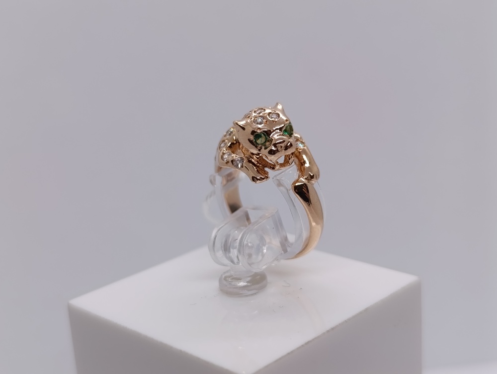 КОЛКМИ585 КОЛЬЦО С КАМНЯМИ (Au 585)