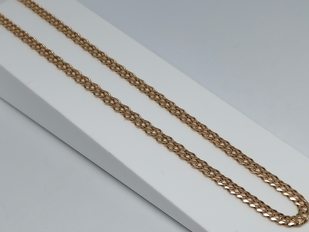 ЦЛР2585 ЦЕПЬ ПОЛНОВЕСНАЯ Ромб двойной (Au 585)