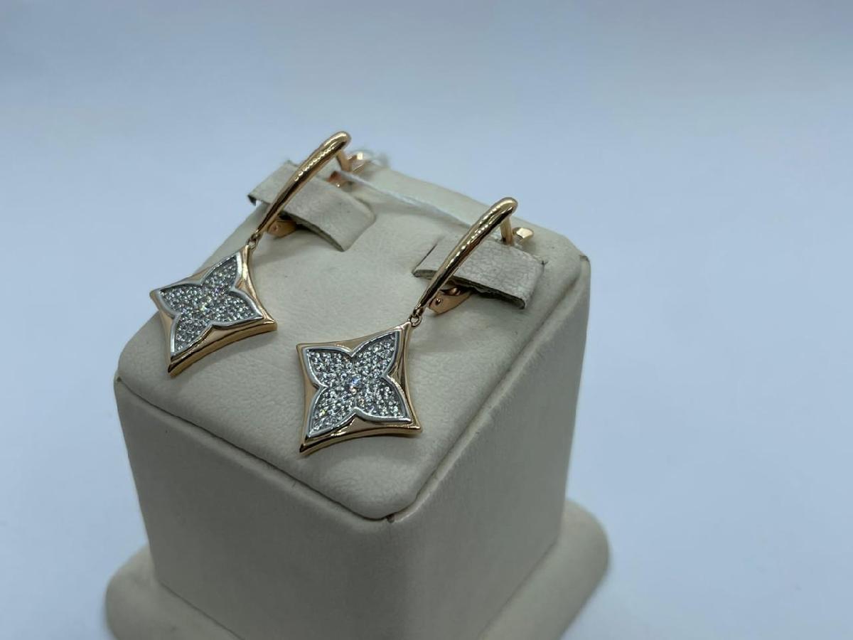 СЕРЬГИ С КАМНЯМИ (Au 585) СЕРЬГИ С КАМНЯМИ (Au 585)