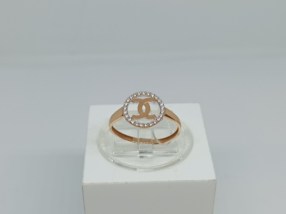 КОЛЬЦО С КАМНЯМИ (Au 585)