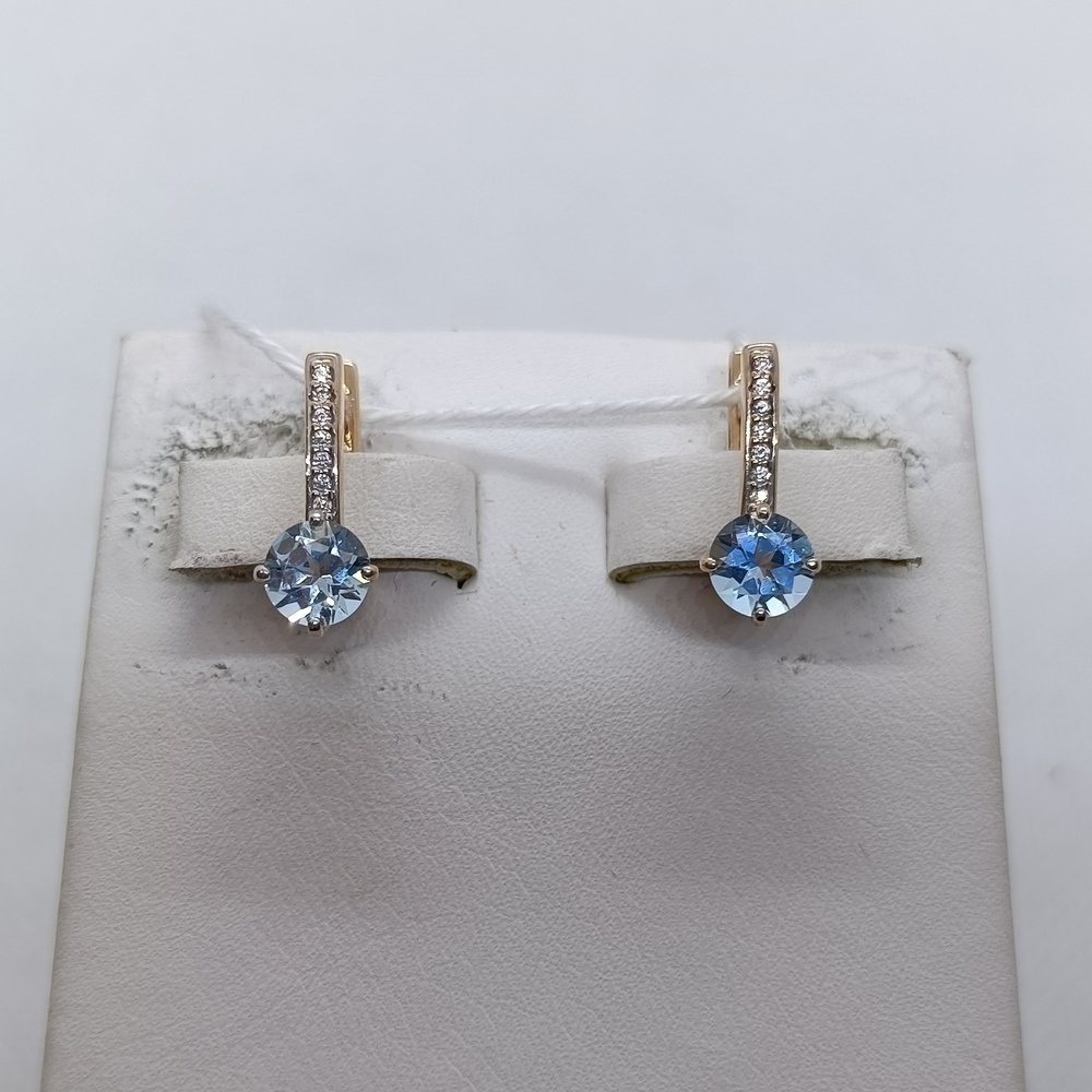 СЕРЬГИ С КАМНЯМИ (Au 585)