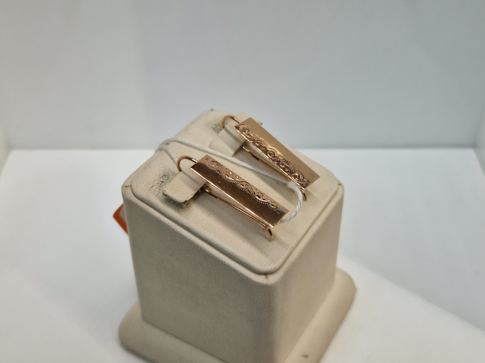 СЕРЬГИ БЕЗ КАМНЯ (Au 585)