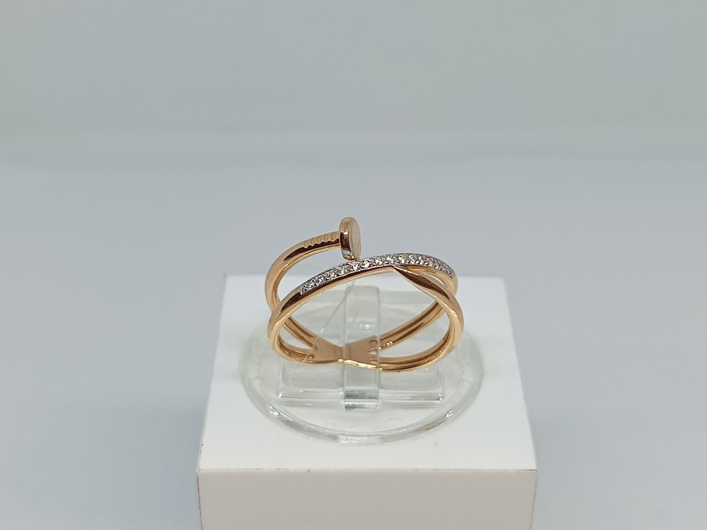 К13214825 КОЛЬЦО С КАМНЯМИ (Au 585)