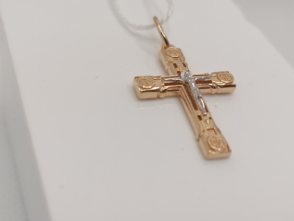 ПОДВЕСКА КРЕСТ без камня (Au 585)