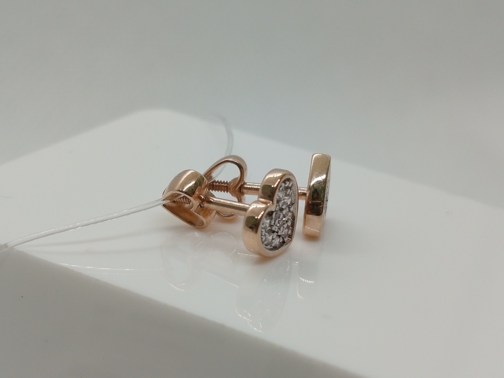 СЕРЬГИ ПУСЕТЫ с камнями (Au 585)