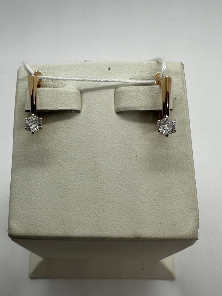 СЕРЬГИ С КАМНЕМ (Au 585)