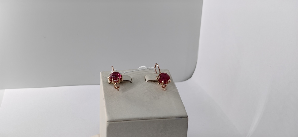 СКМ583 СЕРЬГИ С КАМНЕМ (Au 583) СКМ583 СЕРЬГИ С КАМНЕМ (Au 583)