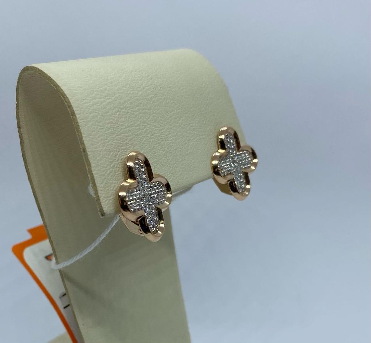 СКМИ585 СЕРЬГИ С КАМНЯМИ (Au 585)