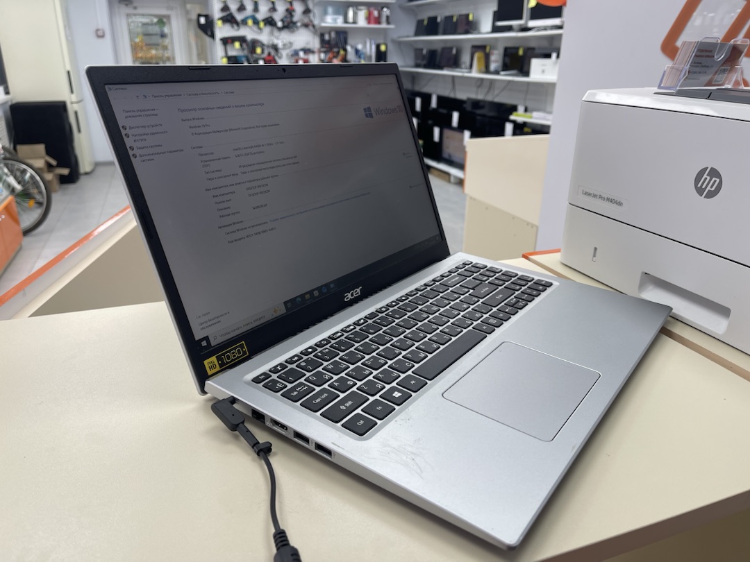 Ноутбук Acer acer aspire 3 a315-34-c9wh; Celeron N4500, Intel HD Graphics 4600, 4 Гб, 256 Гб, Нет